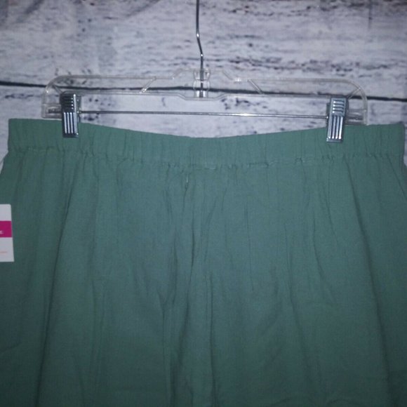 Fresh Produce 1X Lagoon Green Avila Capris Pants - Picture 12 of 12